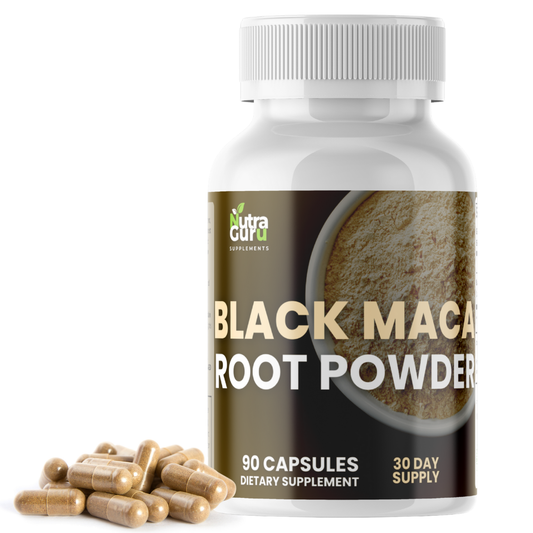 Black Maca Root Supplement - 90 Vegan Maca Root Capsules